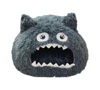 Niche Couverte pour Chat Design Maison avec Gueule Ouverte | Lit Dôme Pour Chat Avec Coussin Lavable Et Confortable Pour Chaton, Petit Animal, Intérieur, Extérieur, Domicile,