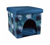 Niche Cube 2 en 1 pour Animaux ""Eden"" 35cm Bleu
