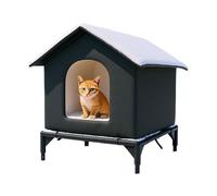 Niche de chat d'extérieur pliable - Niche d'hiver chaude et coupe-vent avec isolation épaisse, robuste et imperméable, abri confortable pour chats sauvages ou errants | Fourniture inver