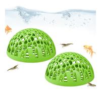 Niche de crevettes Betta - Cachette pour réservoir de poissons, 2 pièces - En céramique - Cachette aquatique pour la maison, le bureau, l'école, le bureau - Poisson tropical Betta