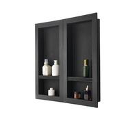 Niche de Douche 40,6x81,3cm + 40,6x81,3cm Pour Stockage de Savon Shampoing Douche
