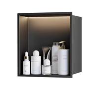 Niche de douche avec pente anti-fuite et solution de rangement pour toutes les pièces