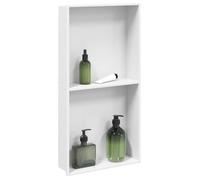 Niche de douche blanc mat 32x62x9 cm acier inoxydable