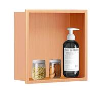 Niche de douche carrée étagère de salle de bain niche salle de bain mural amovible douche diviseur de rangement en acier inoxydable 304 étagères de salle de bain pas besoin de carrelage imperméable et