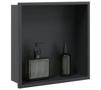 Niche de douche doré brossé 32x32x9 cm acier inoxydable vidaXL