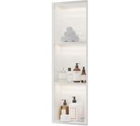 Niche de Douche en Acier Inoxydable avec éclairage LED, étagère Murale de Salle de Bain étanche pour Un Rangement organisé