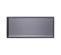 Niche de douche en acier inoxydable avec éclairage LED - Organiseur de salle de bain étanche encastré, pas de carrelage nécessaire, rangement mural