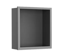 Niche de douche en acier inoxydable - Encastrement mural étanche pour le rangement du shampooing et des articles de toilette, étagères encastrées en alcôve pour salle de bain, salon et chambre à