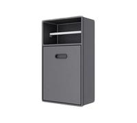 Niche de Douche en Acier Inoxydable, étagère de Rangement Murale pour Salle de Bain, sans carrelage, étagères encastrées et étanches, Poubelle à Installer dans Une alcôve, Gris - 50 x 20 x 14 cm