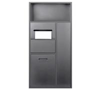 Niche de douche en acier inoxydable - Étagère intégrée étanche pour le rangement des articles de toilette - Organiseur en alcôve pour salle de bain et cuisine