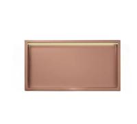 Niche de douche en acier inoxydable, Niche de douche avec bandes lumineuses LED - Acier inoxydable 4000K multicolore Plusieurs tailles(Rose Gold,92x32x12.5cm)