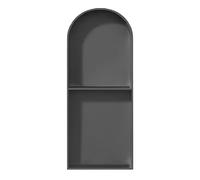 Niche de Douche en Acier Inoxydable, Niche de Douche encastrée en Acier Inoxydable à 2 Compartiments, Multicolore, Plusieurs Tailles(Grey,620x280x150mm)