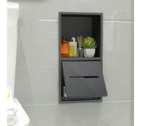 Niche de Douche en Acier Inoxydable,niche De Salle de Bain Moderne et Étanche Rangement Pour Papier Toilette et Articles de Toilette,niche de Douche Encastrée Sans Carrelage,pour Chambre Hôtel