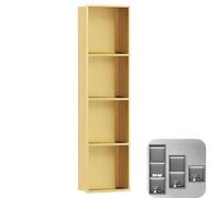 Niche de douche en acier inoxydable, organisateur encastré pour mur de salle de bain, rangement mural étanche, installation facile, 280 mm x 900 mm x 125 mm