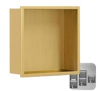 Niche de douche en acier inoxydable, organisateur encastré pour mur de salle de bain, rangement mural étanche, installation facile, 280 mm x 900 mm x 125 mm