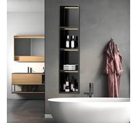 Niche de Douche en Acier Inoxydable pour Salle de Bain et pièces à Vivre, Installation sans carrelage, Solution de Rangement élégante