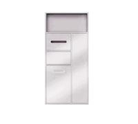 Niche de Douche en Acier Inoxydable, Rangement Mural encastré, Porte-Brosse WC intégré, Niche de Salle de Bain étanche pour Articles de Toilette et Poubelle