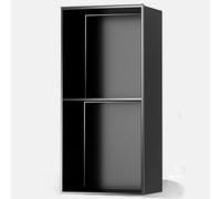 Niche De Douche En Acier Inoxydable, Salle De Bain Étagère De Rangement Imperméable Intégré Pour Salon Cuisine Chambre Tv Armoire Nis, Fournitures De Toilette Étagère Organisatrice,Black-70x28x12.5cm