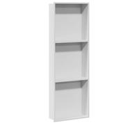 Niche de douche en acier inoxydable - vidaXL - 90x30x9 5 cm - Blanc - Trapézoïdale - Rangement moderne