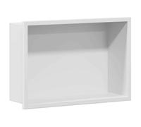 Niche de douche en acier inoxydable - vidaXL - Blanc - 30x20x9,5 cm - Design moderne - Rangement pratique