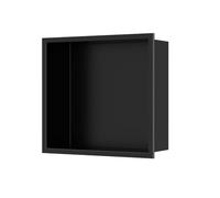 Niche de Douche Encastrable Salle de Bain, Niche de Douche Encastrée en Inox 304 Noir, Étagère Encastrée pour Rangement pour Shampoing et Articles de Toilette(333 * 333 * 100mm)