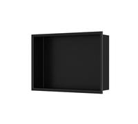 Niche de Douche Encastrable Salle de Bain, Niche de Douche Encastrée en Inox 304 Noir, Étagère Encastrée pour Rangement pour Shampoing et Articles de Toilette(333 * 485 * 100mm)