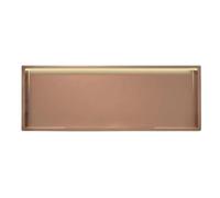 Niche de douche encastrée avec lumière LED, pas de carrelage nécessaire, étagère de rangement de salle de bain finition métal, 91,4 x 32 x 12,4 cm