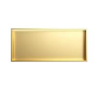 Niche de douche encastrée avec lumière LED, pas de carrelage nécessaire, étagère de rangement de salle de bain finition métal, 91,4 x 32 x 12,4 cm