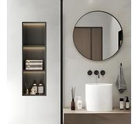 Niche de douche encastrée en acier inoxydable avec éclairage LED pour décoration moderne de salle de bain et cuisine