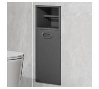 Niche de Douche encastrée en Acier Inoxydable - étagère intégrée pour shampoing, Savon et Articles de Toilette - Poubelle de Salle de Bain Ultra-Mince, sans carrelage.