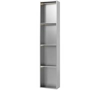 Niche de douche encastrée en acier inoxydable pour salle de bain, étagère murale imperméable pour savon, shampooing et essentiels, insert d'armoire durable sans carrelage