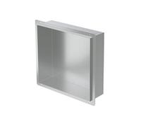 Niche de Douche Encastrée Murale, 30x30x10 cm, en Acier Inoxydable, Argent, sans
