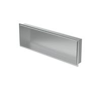 Niche de Douche Encastrée Murale, 90x30x10 cm, en Acier Inoxydable, Argent, sans