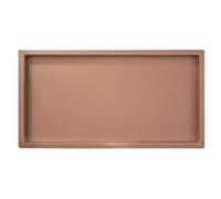 Niche de Douche, Étagère de douche encastrée en acier inoxydable, étagère de salle de bain étanche pour le rangement du shampoing et des produits de toilette, argent 92 x 32 x 12,5 pouces et or rose 9