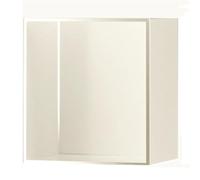 Niche de Douche monocouche - Étagère Murale encastrée en Acier Inoxydable 304, sans carrelage, Finition Blanche, Durable et Facile à Nettoyer, revêtement en Poudre électrostatique 6D pour sa