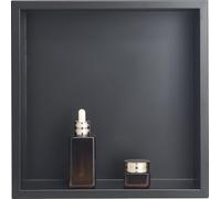 Niche de douche VEVOR, 10,16x33,02x33,02 cm, niche murale encastrée, étagère de douche en acier inoxydable, organisateur de rangement pour savon & shampoing, durable & facile à installer, noir pour sa