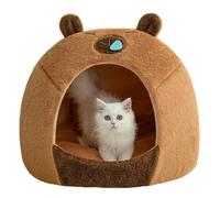 Niche de lit pour chat - Lit intérieur mignon, couchage caché doux | Coussin chaud amovible pour animaux de compagnie, design créatif pour petits chiens, chats et autres amis à fourrure