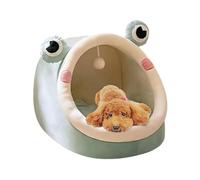 Niche de lit pour chat - Nid de couchage semi-fermé en peluche | Petite maison pour chien, niche pour chien, maison pour chiot, accessoire pour animaux de compagnie pour chats domestiques Olcana
