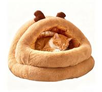 Niche de Noël pour chat, lavable par temps froid | Maison pour chat sur le thème du renne de Noël | Pour les petites et grandes races de jouer, se reposer, faire la sieste, salon, chambre à coucher
