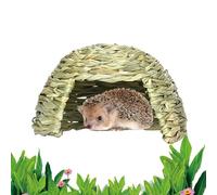 Niche de Paille pour Animaux de Compagnie - Lit de Couchage pour Cochon d'Inde, Cachette Pliable En | Nid Naturel, Accessoires De Cage Pour L'Inde. Tissu Respectueux de l'environnement, Grand