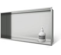Niche De Placard De Salle De Bain étanche Moderne économie D’Espace, économie D’Espace en Acier Inoxydable 304 Rangement De Douche Facile à Nettoyer Niche Intégrée, Silver