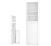 Niche de rangement encastrable pour salle de bain avec support pour papier toilette et brosse de rangement, design étanche pour une installation facile