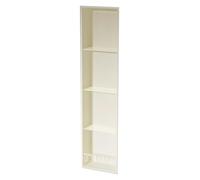 Niche De Salle De Bain En Acier Inoxydable, Étagère Intégrée Avec Garde-Corps De Protection, Support De Rangement Pour Papier Toilette, Pour Salon, Chambre, Hôtel, Résidence, Blanc, 28 X 120 X 12,5 C