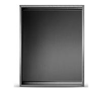 Niche de salle de bain en acier inoxydable, étagères murales étanches, support de rangement de douche encastré carré pour salon, chambre à coucher, cuisine, mur d'arrière-plan, rouge-30,5 x 30,5 x