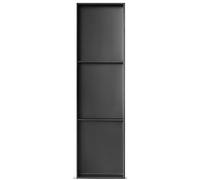Niche de salle de bain en acier inoxydable, étagères murales étanches, support de rangement de douche encastré carré pour salon, chambre à coucher, cuisine, mur d'arrière-plan, noir-30,5 x 110 x 10,2