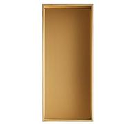 Niche De Salle De Bains En Acier Inoxydable, Étagères De Rangement Imperméables Intégrées Pour Salon/Chambre, Niche Pour Stockage De Salle De Bain/Shampooing/Articles De Toilette,Gold-30.5x61x10.2cm