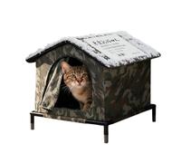 Niche d'extérieur isolée pour chat - Abri d'hiver résistant aux intempéries pour la chaleur et le confort | Abri thermique pour chat, camping, plage, balcon, jardin, appartement ou voyage, idéal pour