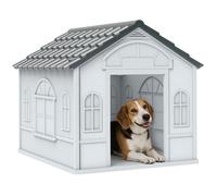 Niche d'extérieur - PawHut - en PP pour chiens de petite et moyenne taille habitat - PP - 65x75,7x63cm - blanc