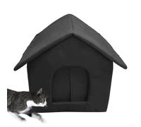 Niche d'extérieur pour chat | Abri chaud pour chaton - Tissu Oxford imperméable détachable coupe-vent pour chat errant chien chenil tente pour balcon extérieur