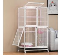 Niche d'extérieur pour chat avec plateau amovible, cage à 4 étages pour plusieurs animaux de compagnie, idéale pour l'intérieur et l'extérieur